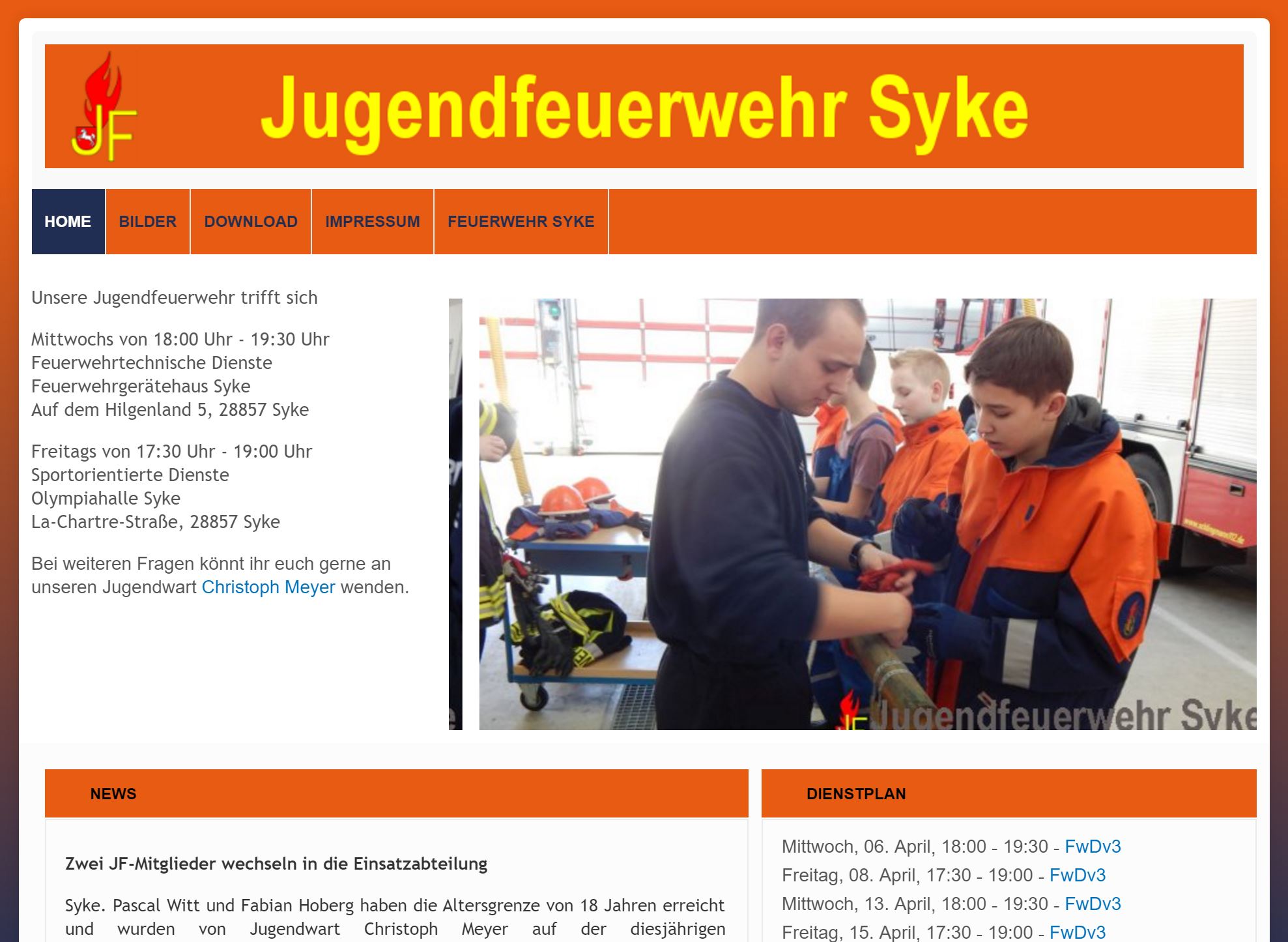 Webseite JF